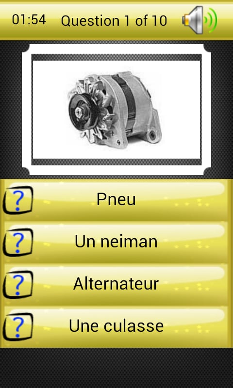 Quiz Pi&egrave;ces Automobile截图1