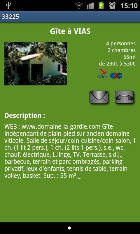 Gites de France - H&eacute;rault截图3