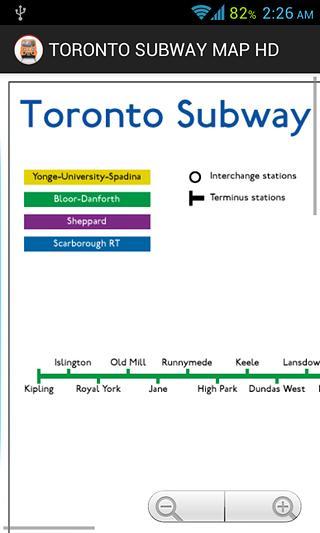 TORONTO SUBWAY MAP HD截图1