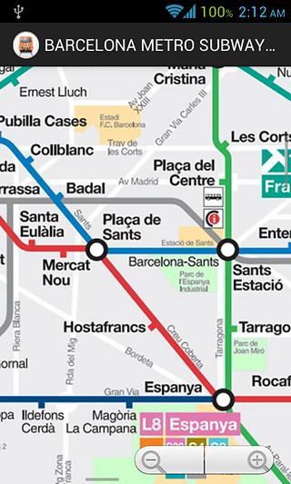 BARCELONA METRO SUBWAY MAP HD截图1