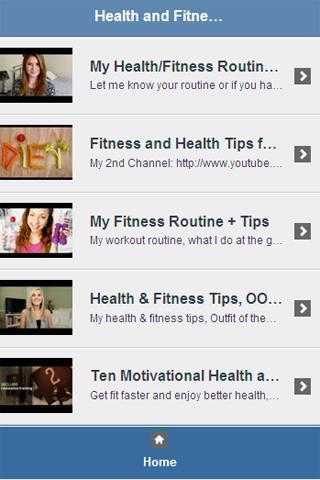 Health and Fitness Tips Video截图1