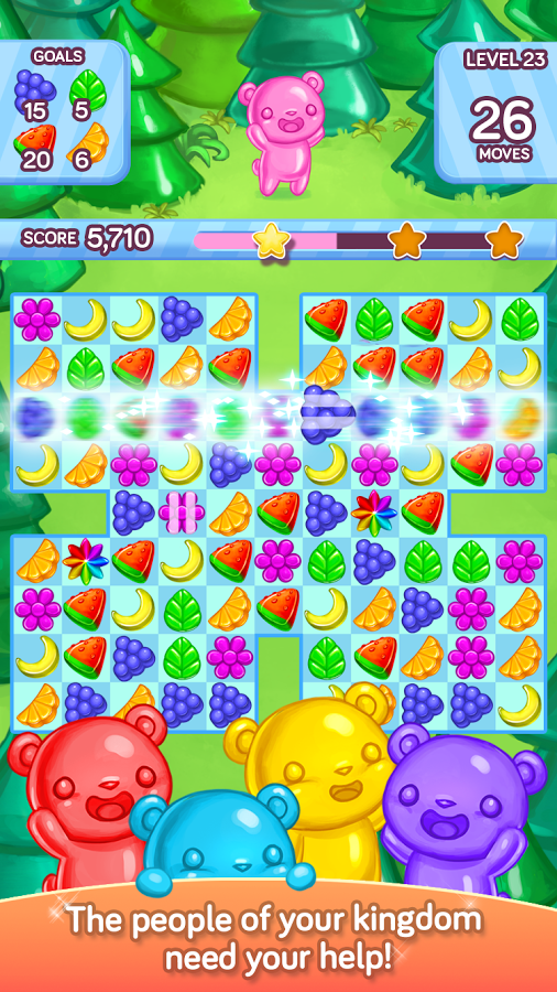 Gummy Gush Match-3 Puzzle截图9