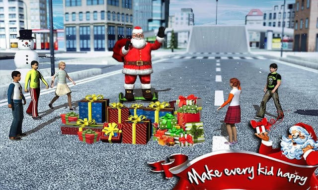 Hoverboard Rider 3D:Santa Xmas截图11