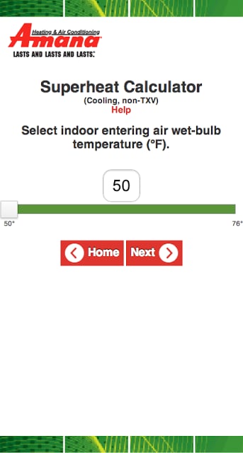 Amana Superheat Calculator截图3