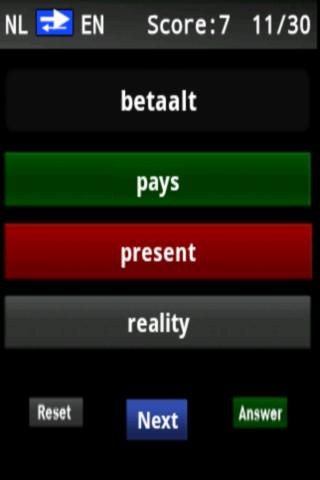 Vocabulary Trainer (NL/EN) Int截图4