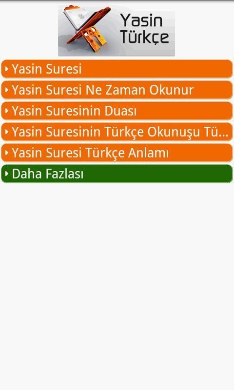 Yasin Türkçe - Android截图1