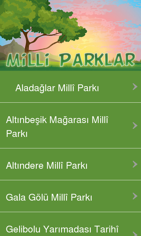 Milli Parklar截图2