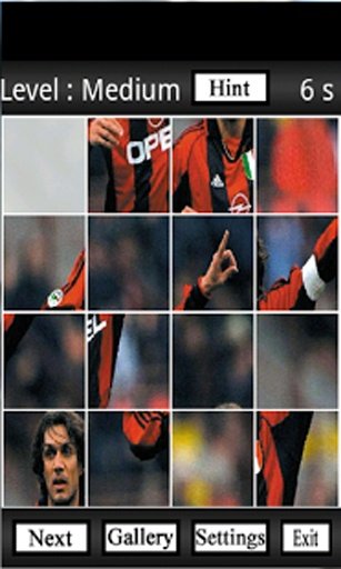 Legenda Milan Wallpaper Puzzle截图2