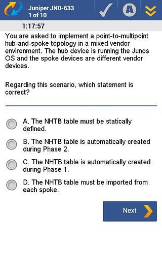 JN0-633 Juniper JNCIP-SE...截图2