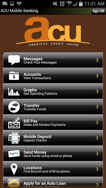 ACU Mobile Banking截图6