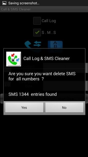 Call Log and SMS Cleaner截图2