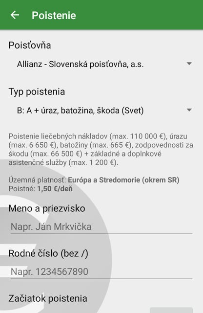 SMS platby - MHD, parkovne截图3