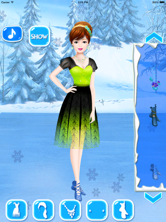 Frozen doll dressup截图2