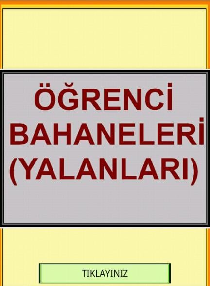 &Ouml;ğrenci Bahaneleri Yalanları截图1