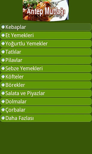 Antep Mutfağı 2011 - Android截图4