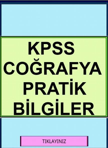 KPSS Pratik Coğrafya Bilgileri截图4