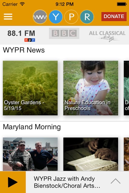 WYPR Public Radio App截图3