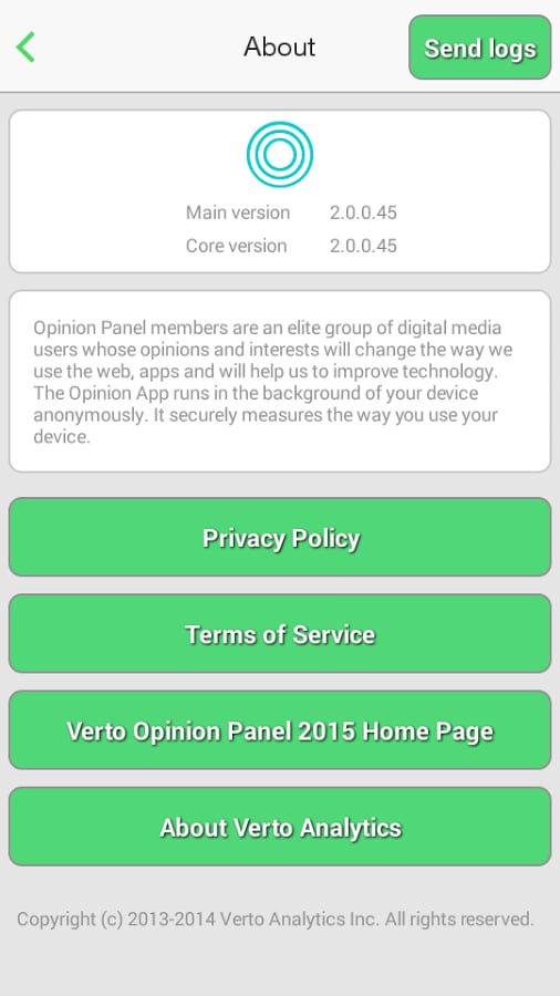 Verto Opinion Panel Q1截图1