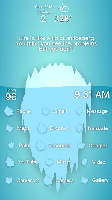 Iceberg Theme ssLauncher OR截图2