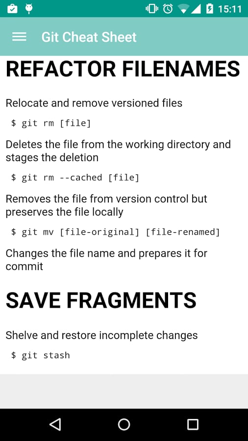 GIT cheat sheet截图1