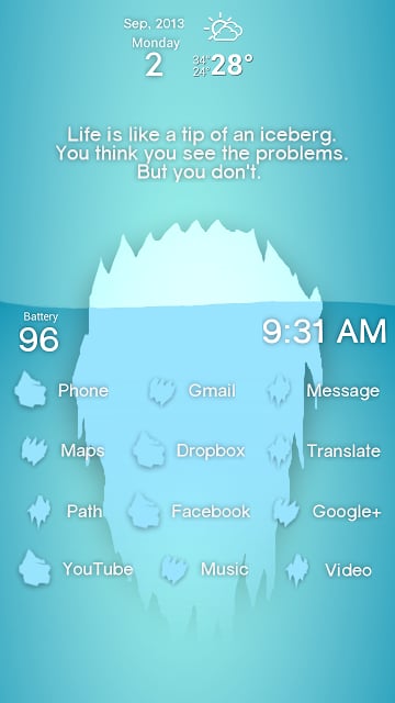 Iceberg Theme ssLauncher OR截图1