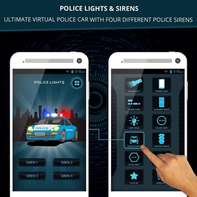 LED Flashlight + Police Sirens截图2