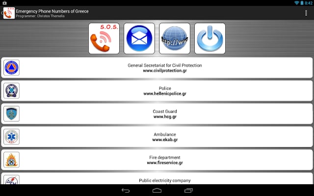 Greece Emergency telephones截图3