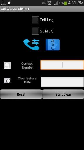 Call Log and SMS Cleaner截图4