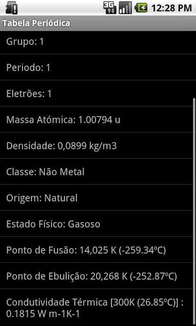 Tabela Peri&oacute;dica截图3