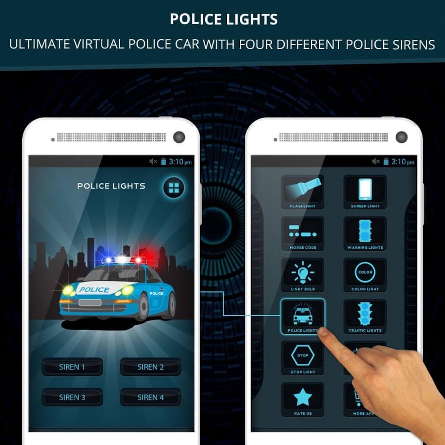 LED Flashlight + Police Sirens截图9