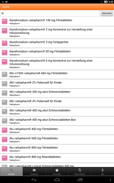 ratiopharm Arzneimittel App截图2