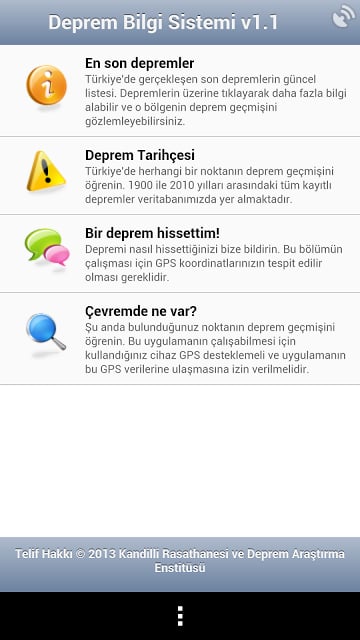 Deprem Bilgi Sistemi截图7