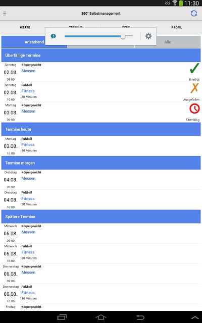 Diabetes-/Blutdruck-App截图7