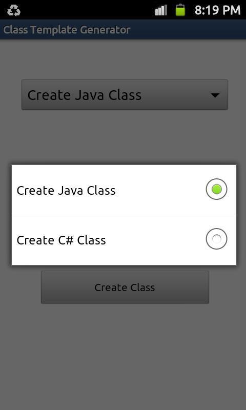 Class Template Generator截图1