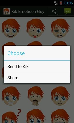 Kik Emoticon Guy截图1