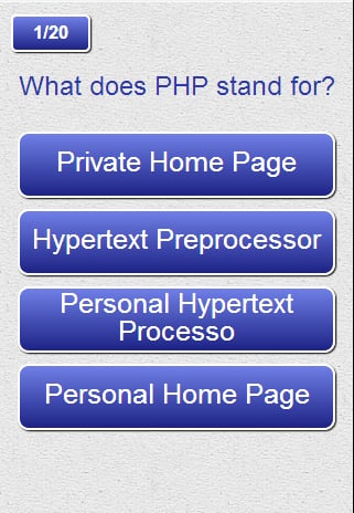 Test you PHP skills| PHP Quiz截图2