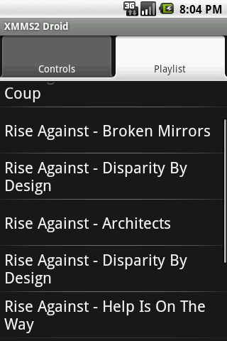 Xmms2Droid截图1