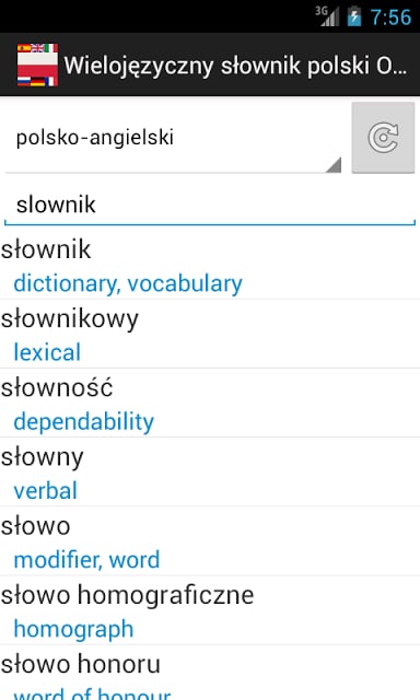 Wielojęzyczny słownik polski截图3