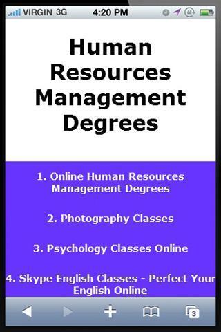 Resources Management Degrees截图1