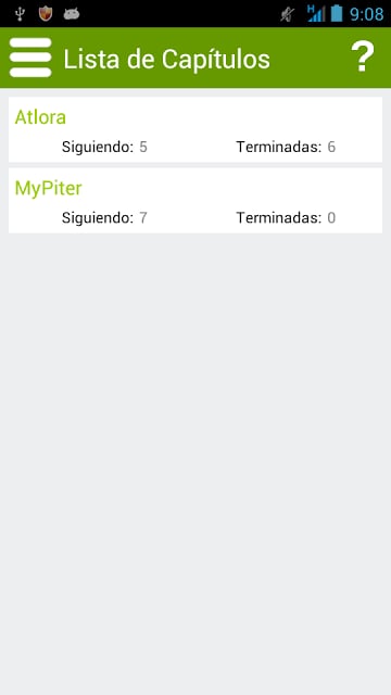 Mi lista de cap&iacute;tulos截图2