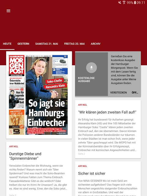 Hamburger Morgenpost E-Paper截图1