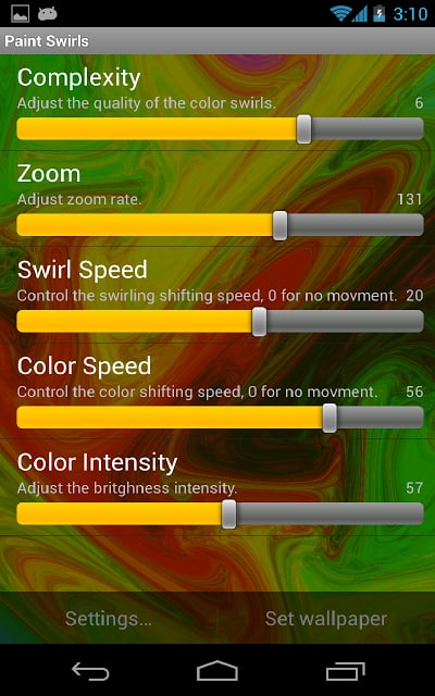 Paint Swirls - Live Wallpaper截图4