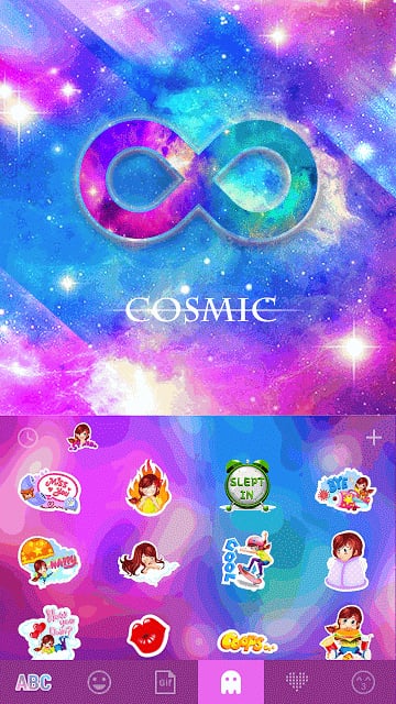 Cosmic Star Emoji KikaKeyboard截图7