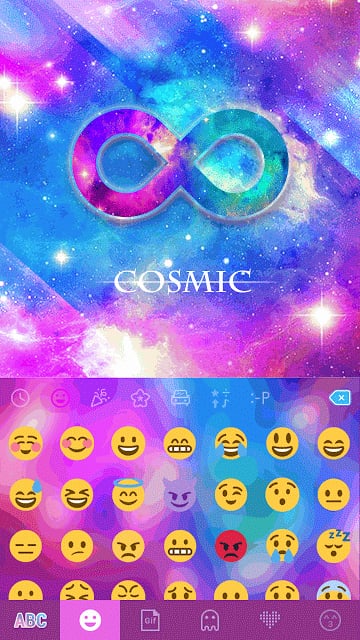 Cosmic Star Emoji KikaKeyboard截图3