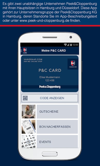 P&amp;C CARD截图1