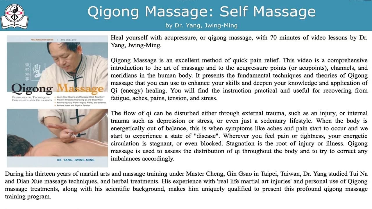 Qigong Massage: Self Mas...截图5