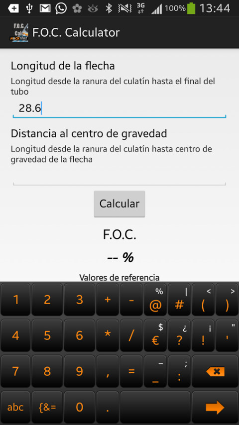 F.O.C. Calculator截图2