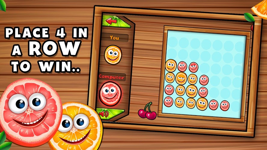 4 Fruits in a Row Puzzle Game截图3