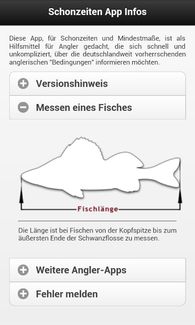 Schonzeiten &amp; Mindestma&szlig;e App截图4