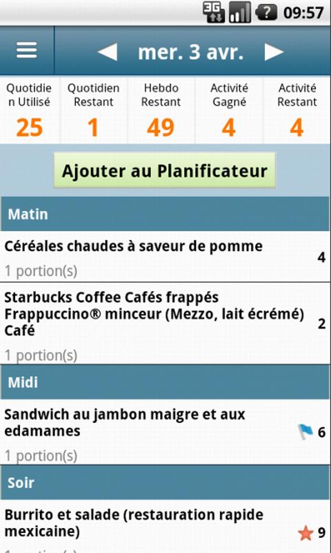 Weight Watchers fran&ccedil;ais CA截图5